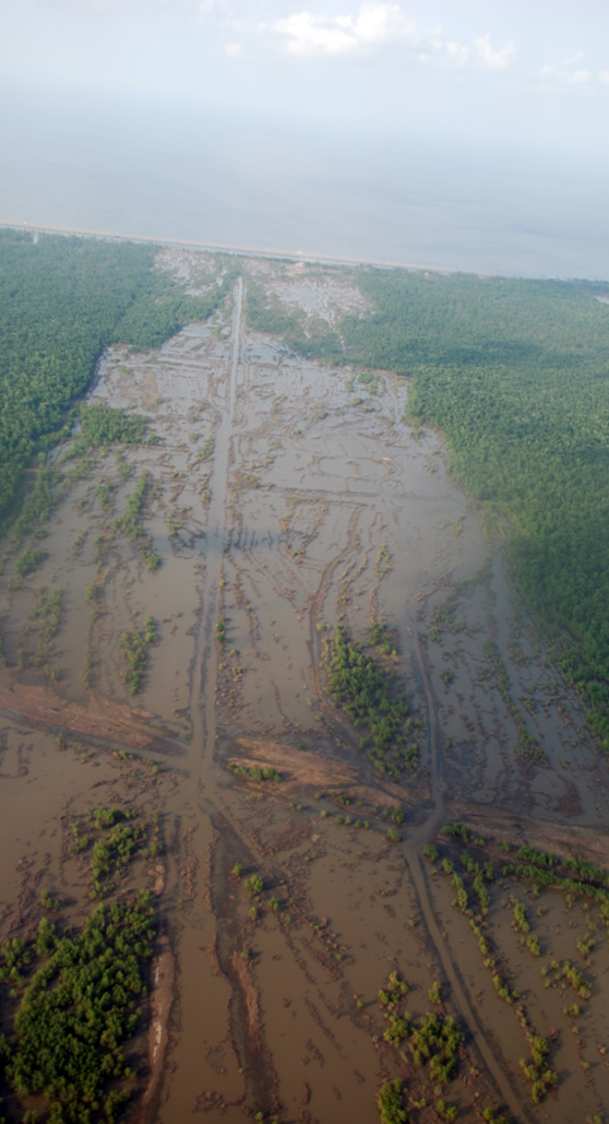 Opening of the Bonnet Carry Spillway between the Mississippi River and Lake Pontchartrain.